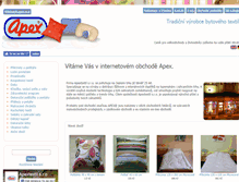 Tablet Screenshot of apextextil.cz